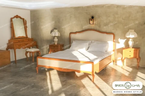 سرویس خواب دو نفره چوبی شاین کد ۲۳ باروس (2)
