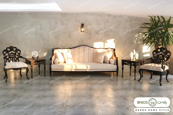 مبل نئوکلاسیک ۷ نفره کینگ و دایمند باروس (12)