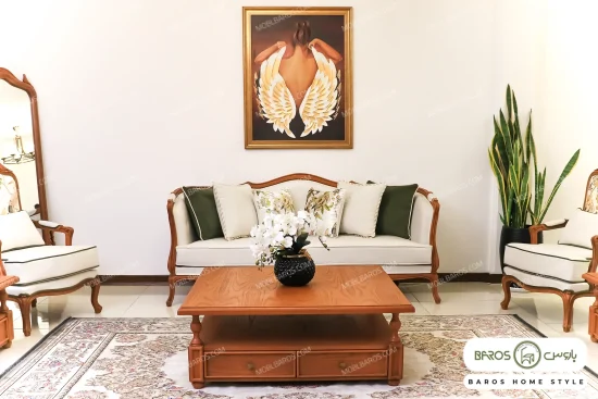 مبل کلاسیک ۷ نفره بهناز مقدم (خونه) باروس (1)