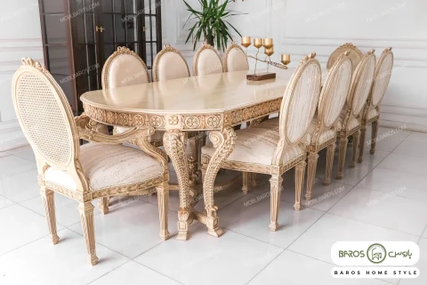 میز ناهار خوری سلطنتی الینا تایپ B باروس (1)
