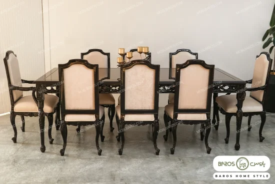 میز ناهارخوری ساوین با صندلی رومینا باروس (2)