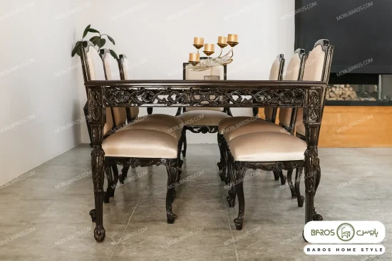 میز ناهارخوری ساوین با صندلی رومینا باروس (5)