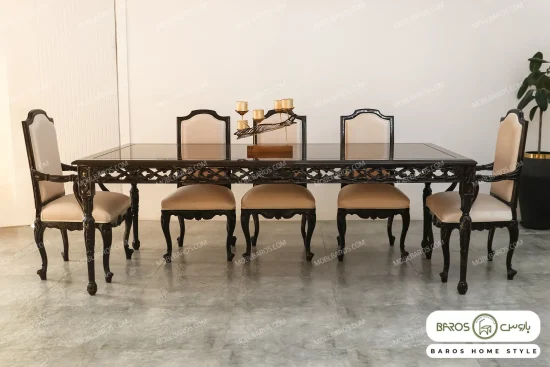 میز ناهارخوری ساوین با صندلی رومینا باروس (6)