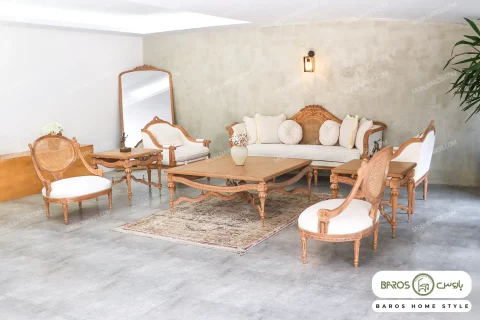 ست مبلمان کاجی مصری کد ۱۳ باروس (6)