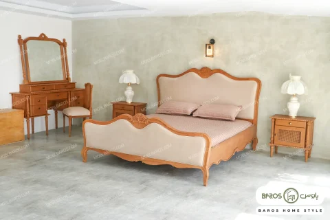 سرویس خواب دو نفره چوبی مدل راشل کد 26 (1)