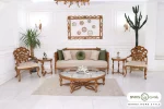 مبل کلاسیک ۱۰ نفره کاجی و چستر نیکا و کینگ کد ۲ باروس (12)