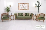 مبل کلاسیک ۱۰ نفره کاجی و چستر نیکا و کینگ کد ۲ باروس (18)