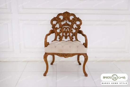 مبل کلاسیک ۱۰ نفره کاجی و چستر نیکا و کینگ کد ۲ باروس (5)
