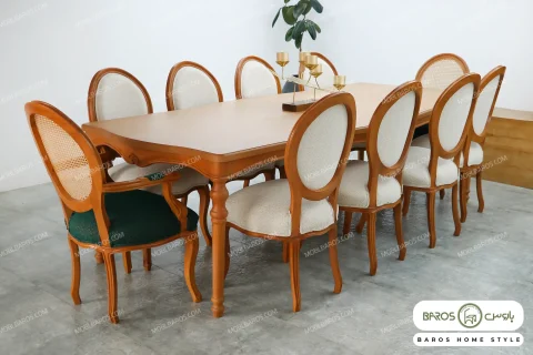 میز ناهار خوری چوبی روتی کد ۸ باروس (1)