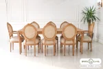 میز ناهار خوری چوبی کاجی کد ۳۶ باروس (4)