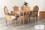 میز ناهار خوری کاجی با صندلی لورنزو تایپ E کد ۲ باروس (1)