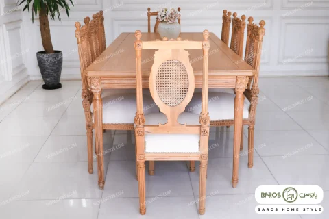 میز ناهار خوری کاجی مصری باروس (4)