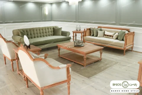 ست مبلمان مصری و کاجی کد ۱۷ (1)