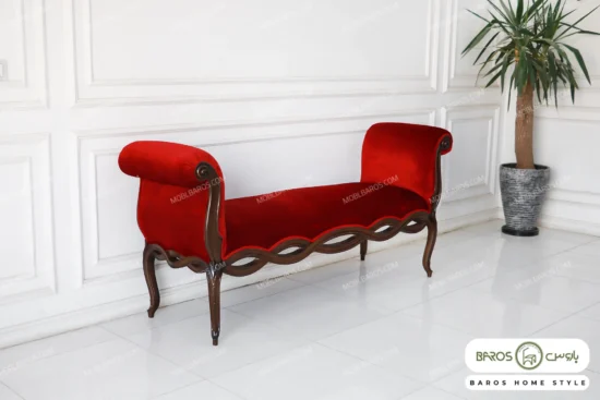 شزلون بنچ و پاف راحتی مدرن یاقوتی (2)