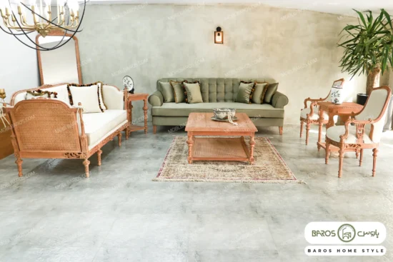 مبل کلاسیک جدید اولگا و کاناپه سمیرا شیرزاد (1)