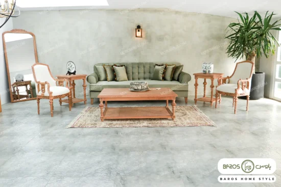 مبل کلاسیک جدید اولگا و کاناپه سمیرا شیرزاد (5)