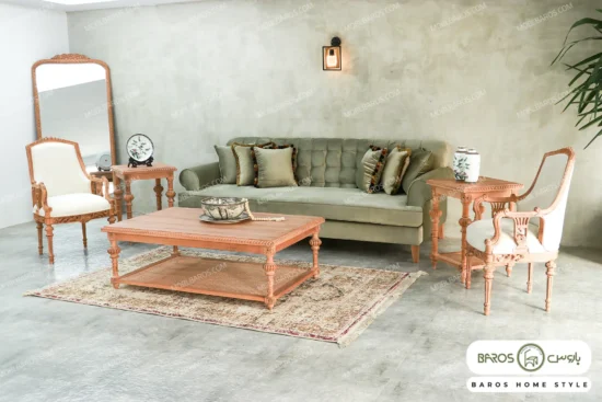 مبل کلاسیک جدید اولگا و کاناپه سمیرا شیرزاد (6)