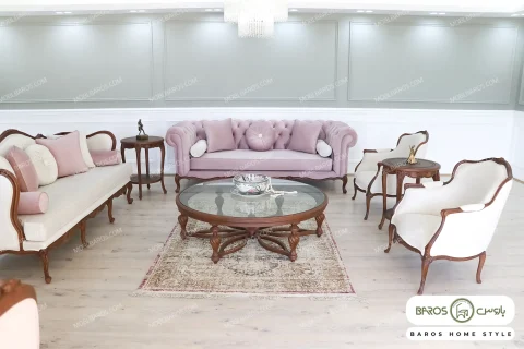 مبل کلاسیک و راحتی ۸ نفره کینگ و چستر جورجیا و تک نفره لورنزو (1)
