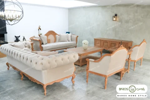 مبلمان ۷ نفره مصری و چستر راشل باروس (12)