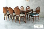 میز ناهار خوری لورنزو تایپ D با صندلی تمام چوب باروس (1)
