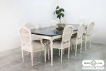 میز ناهار خوری چوبی کاجی کد ۳۸ (2)