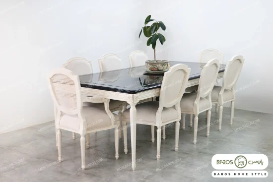میز ناهار خوری چوبی کاجی کد ۳۸ (2)