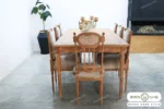 میز ناهار خوری کاجی با صندلی مهسا کد ۲ باروس0 (3)