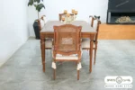 میز ناهار خوری کاجی با صندلی مهسا کد ۳ باروس (2)