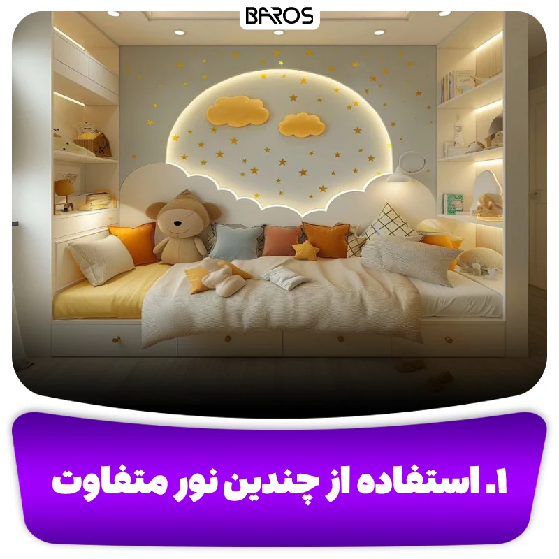 ۱. استفاده از چندین نور متفاوت