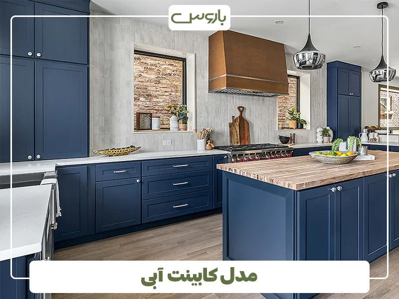 آبی، رنگی آرامش بخش برای کابینت آشپرخانه های کوچک (4)