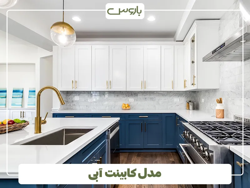 آبی، رنگی آرامش بخش برای کابینت آشپرخانه های کوچک (5)