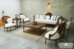 ست مبلمان کاجی مصری کد ۱۸ باروس (2)