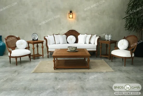 ست مبلمان کاجی مصری کد ۱۸ باروس (5)