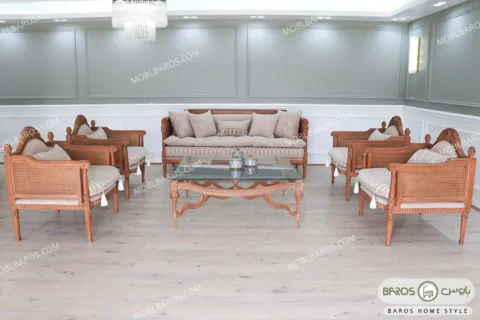 ست مبلمان کاجی کد ۶ باروس (2)