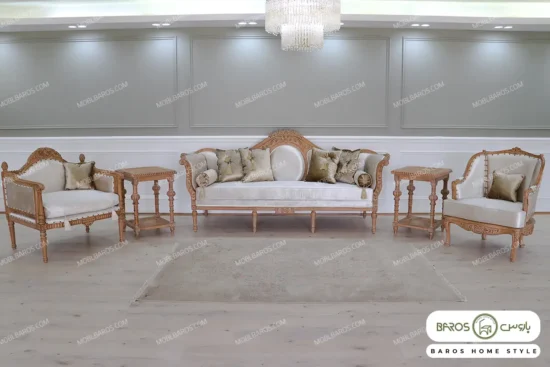 ست مبلمان ۸ نفره کاجی مصری و پرنس باروس (10)