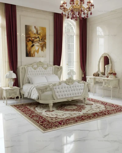 سرویس خواب دو نفره چوبی مبینا کد ۳ (1)