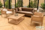 مبل کلاسیک کاجی و چستر دسته پی (1)