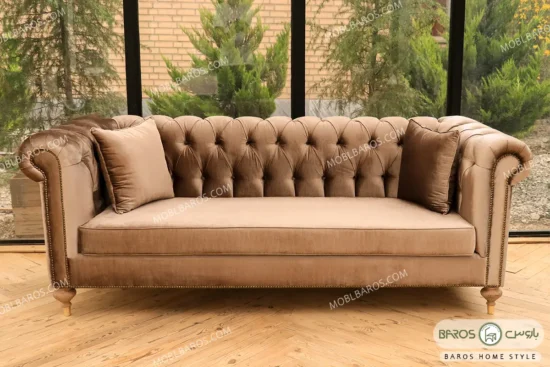 مبل کلاسیک کاجی و چستر دسته پی (2)