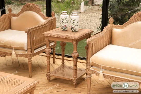 مبل کلاسیک کاجی و چستر دسته پی (8)