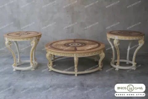 میز جلو مبلی و عسلی مدل الینا با صفحه معرق باروس (2)