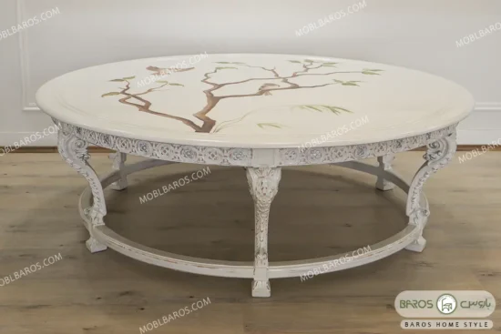 میز جلو مبلی و عسلی مدل الینا با صفحه معرق باروس (3)