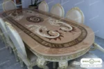 میز ناهار خوری سلطنتی الینا با صفحه معرق باروس (4)