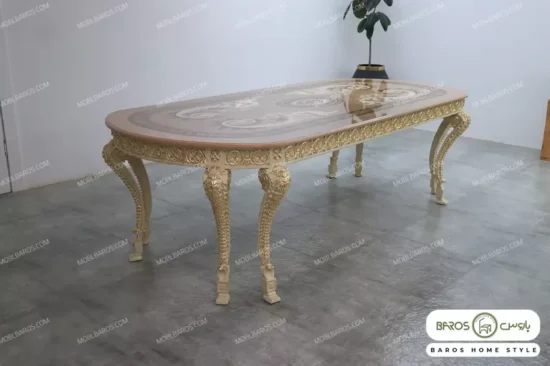 میز ناهار خوری سلطنتی الینا با صفحه معرق باروس (7)