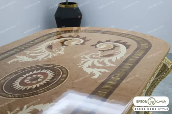 میز ناهار خوری سلطنتی الینا با صفحه معرق باروس (8)