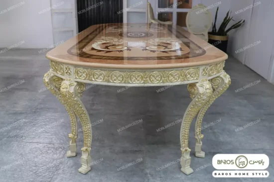 میز ناهار خوری سلطنتی الینا با صفحه معرق باروس (9)