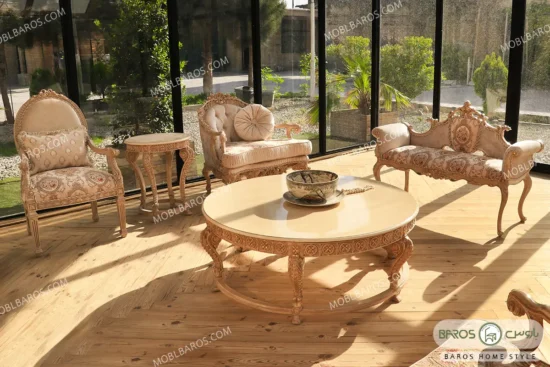 مبل استیل و سلطنتی مدل الینا کد ۴ باروس (7)