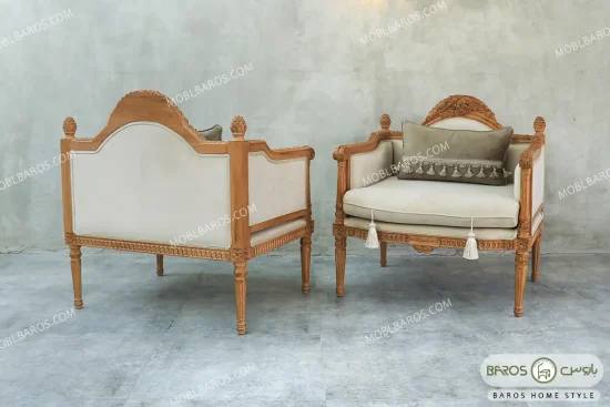 مبل کلاسیک کاجی مصری صبا باروس (1)