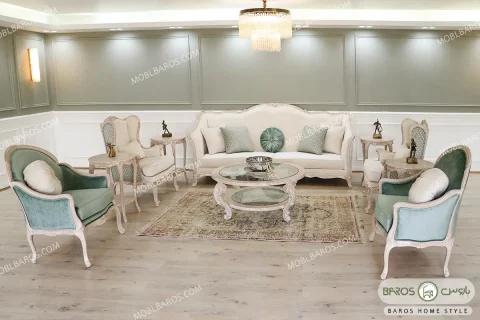 مبل کلاسیک ۷ نفره ساوین باروس (11)