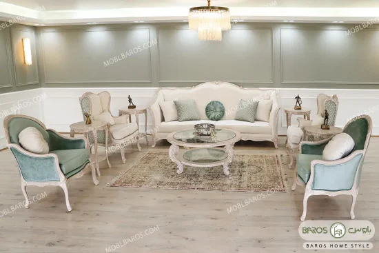 مبل کلاسیک ۷ نفره ساوین باروس (11)