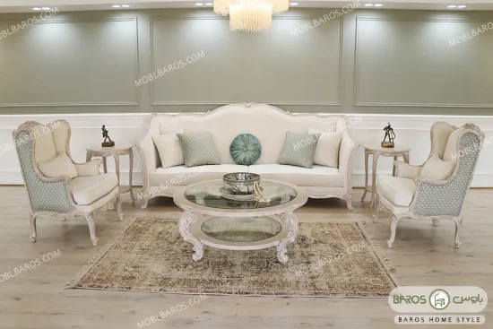 مبل کلاسیک ۷ نفره ساوین باروس (13)